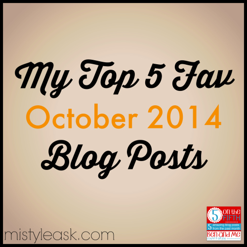Today I'm sharing my favorite 5 posts that I've read over the last month. 