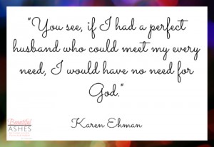 My favorite quote from Karen Ehman's book, Let It Go