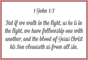 Looking at 1st John Chapter 1 Verse 7