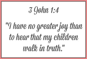 A look at 3rd John Chapter 1 Verse 4