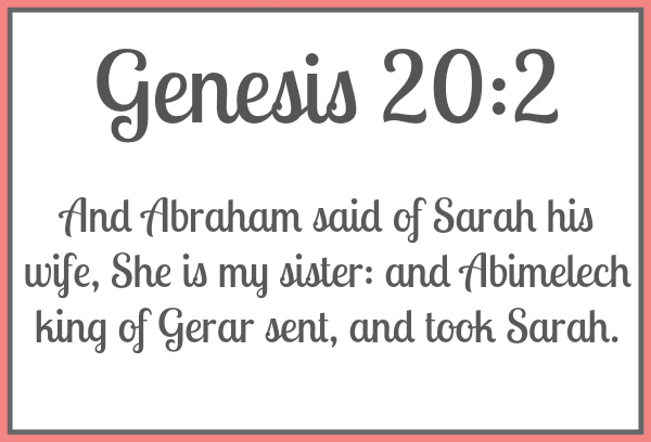 Genesis 20:2