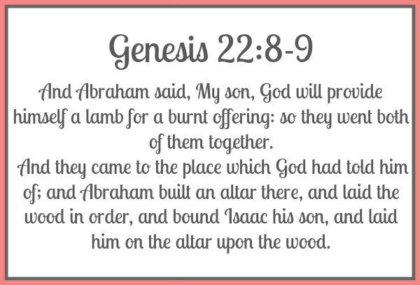 Genesis 22:8-9