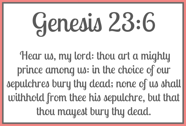 Genesis 23:6