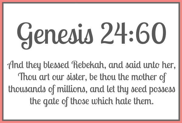 Genesis 24:60