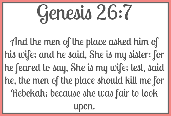 Genesis 26:7