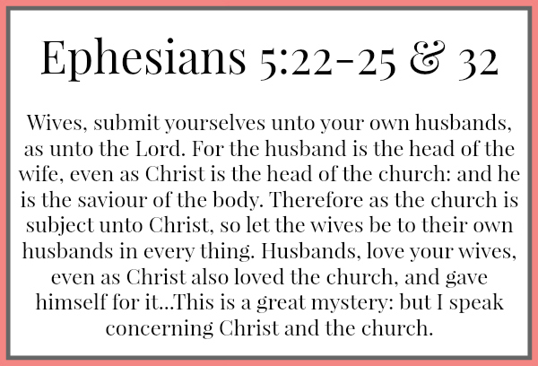 Ephesians 5:22-25 & 32